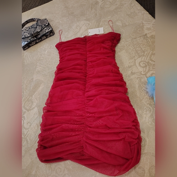 Amanda Uprichard Fuchsia Strapless Dress - Picture 3 of 5